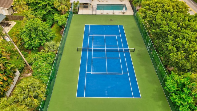 view of tennis court