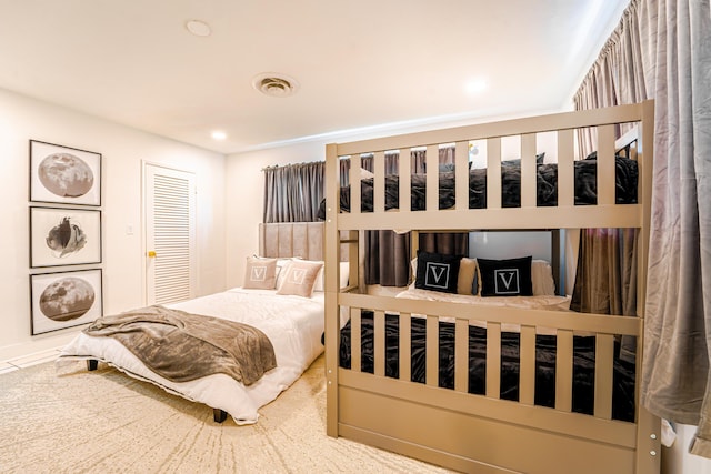 bedroom featuring a closet