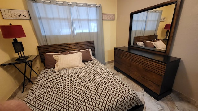 view of tiled bedroom