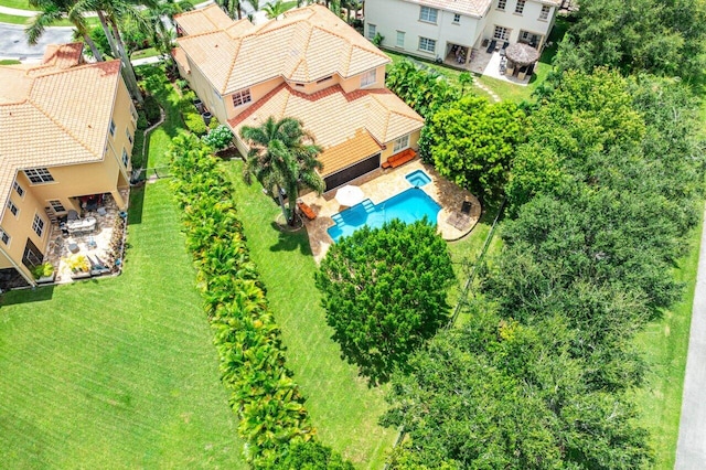 birds eye view of property