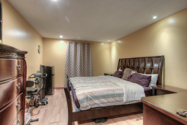 bedroom featuring light wood-type flooring