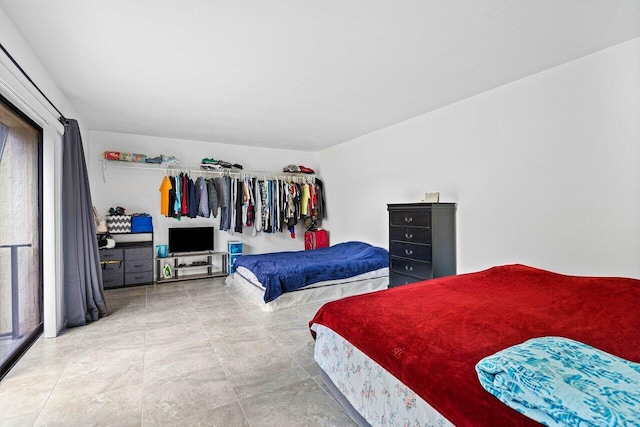 view of tiled bedroom