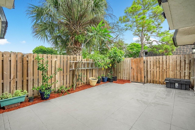 view of patio / terrace featuring a fenced backyard