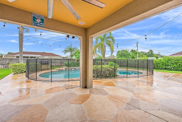 view of pool with a patio