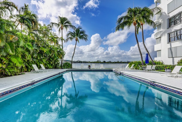 view of pool