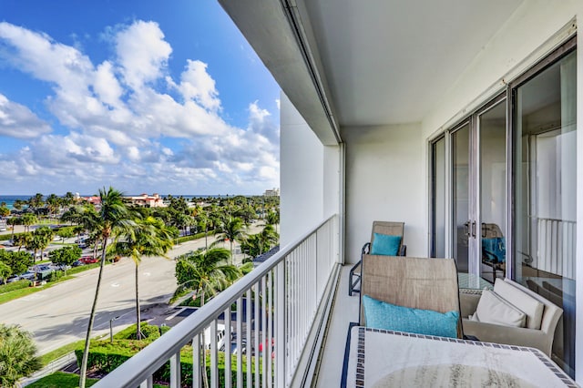 view of balcony