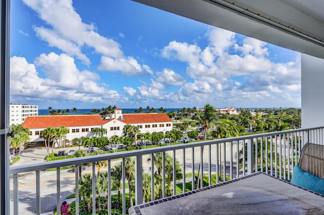 view of balcony