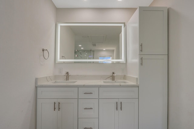 bathroom featuring vanity