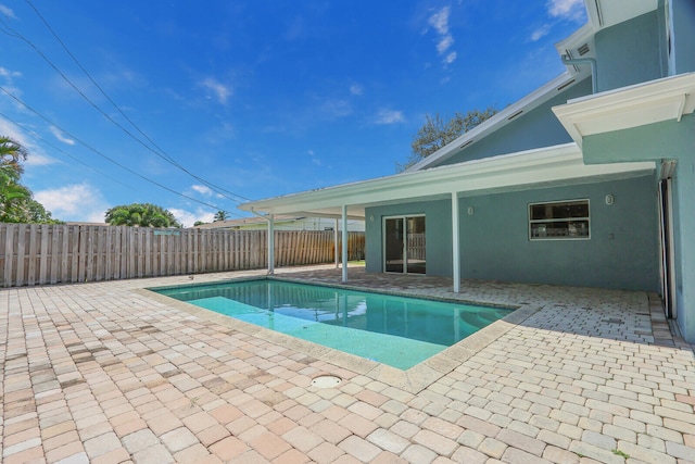 view of pool with a patio area