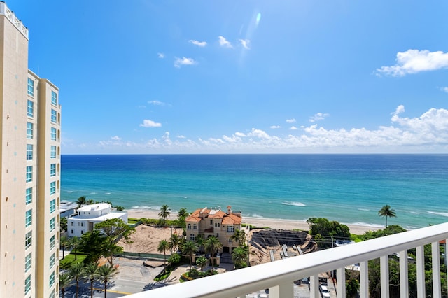 water view with a beach view