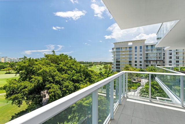 view of balcony