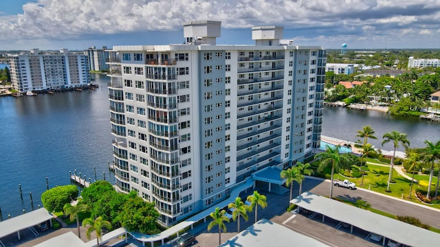 view of property featuring a water view