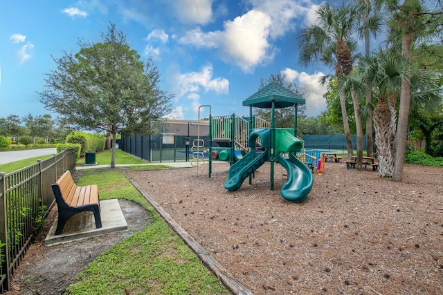 view of jungle gym