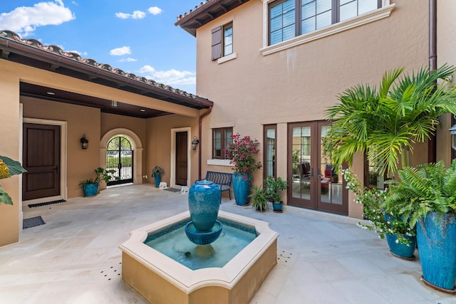 view of patio / terrace with french doors