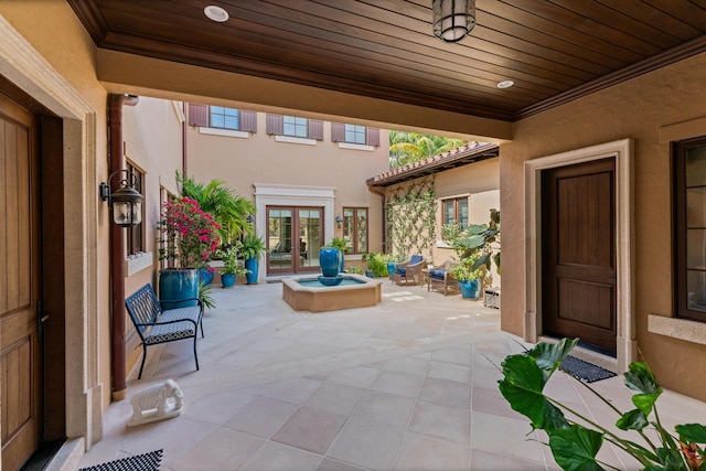 view of patio / terrace with french doors