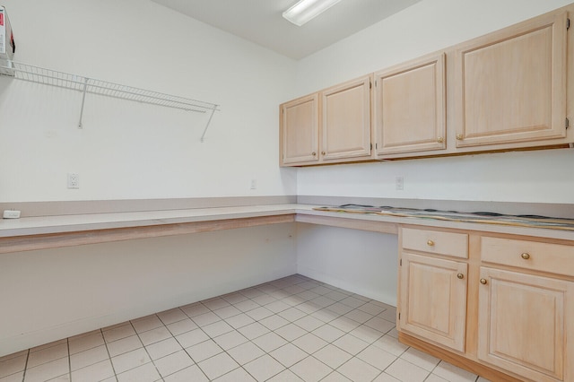 interior space with light tile patterned flooring