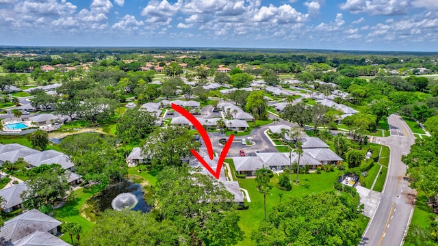 bird's eye view featuring a residential view