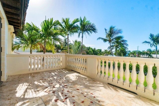 view of patio / terrace featuring a balcony