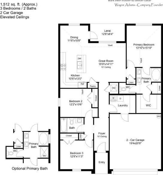 5203 San Benedetto Pl, Fort Pierce, FL 34951 - property floor plan