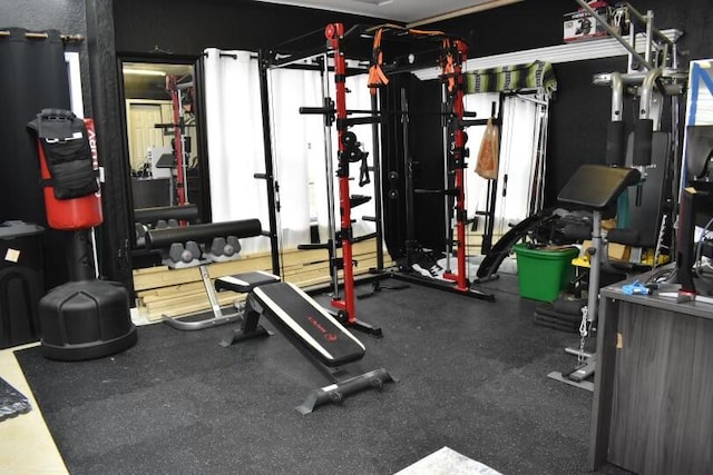 view of exercise room