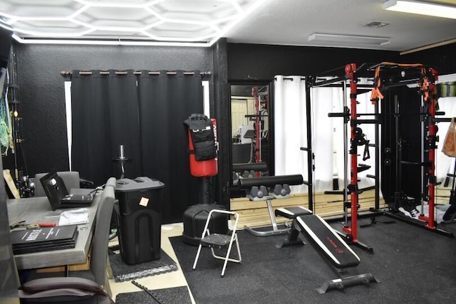 view of workout area