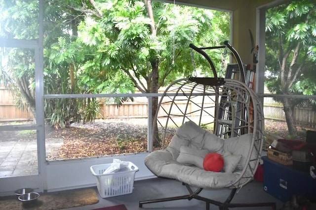 view of sunroom / solarium