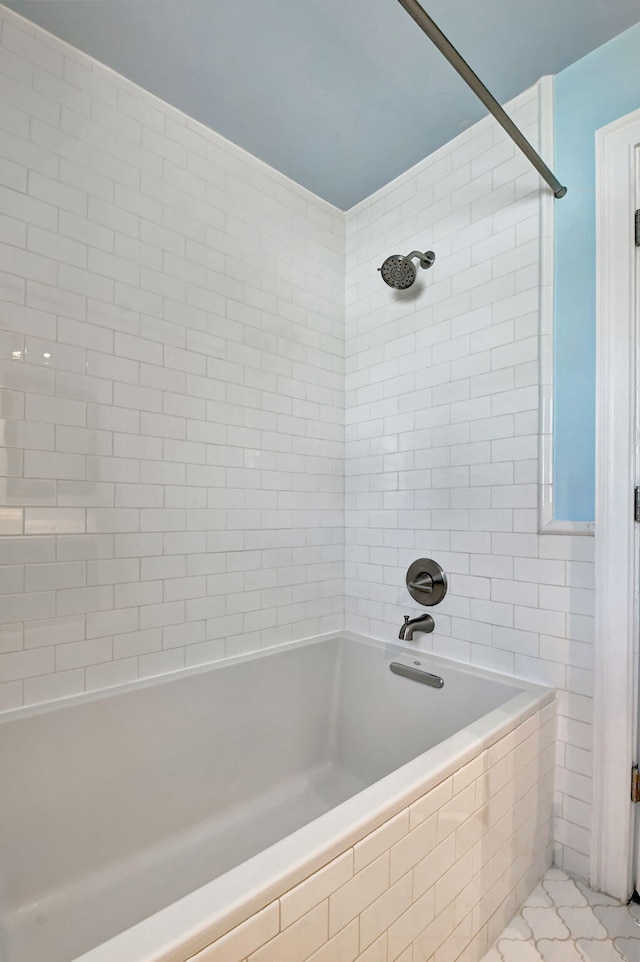 bathroom featuring tub / shower combination