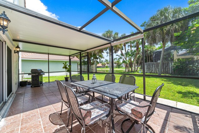 view of sunroom / solarium