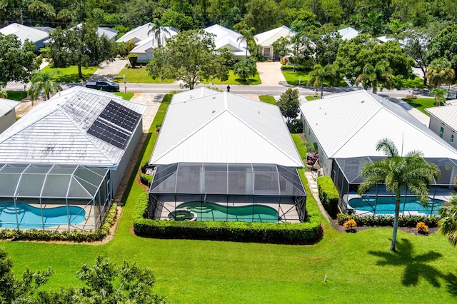 birds eye view of property featuring a residential view