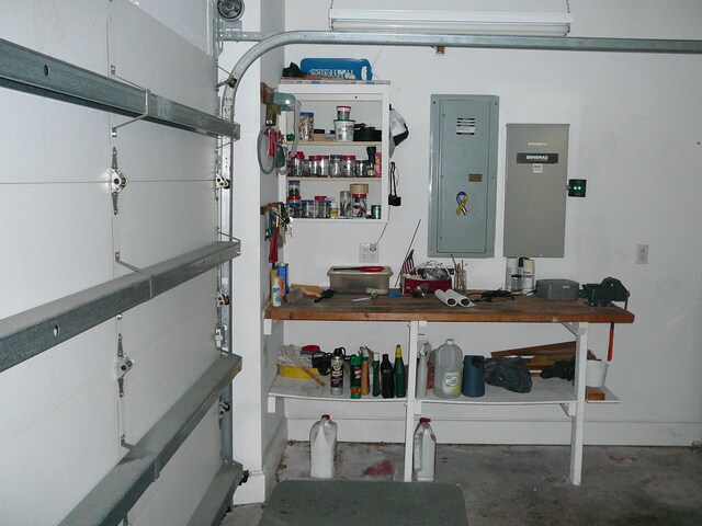 utility room with electric panel