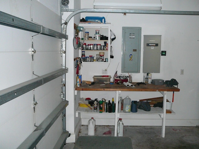 utilities with electric panel