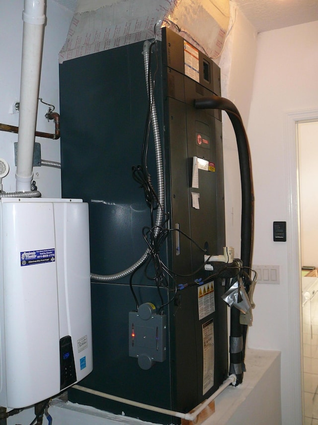 utilities featuring tankless water heater