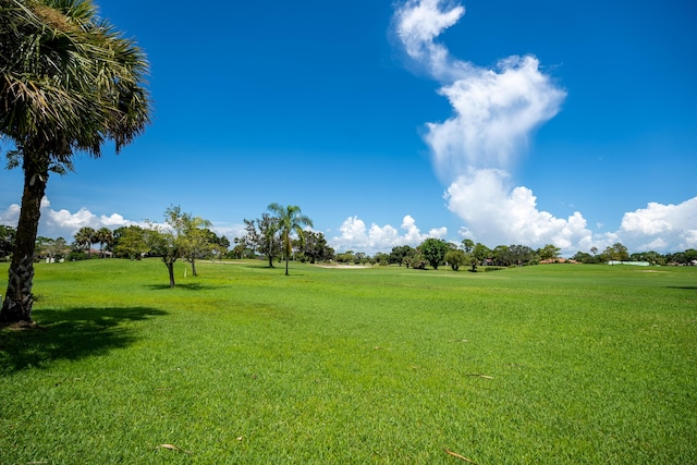 view of community with a lawn