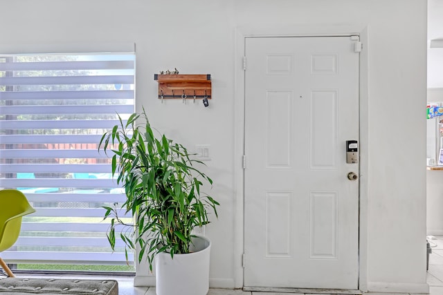 view of foyer entrance