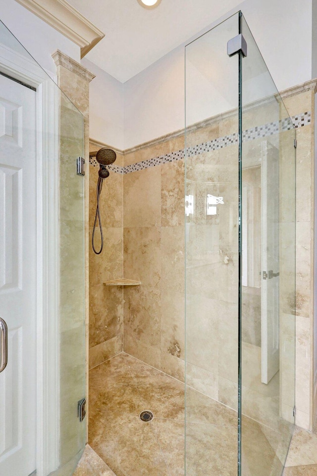 bathroom with an enclosed shower