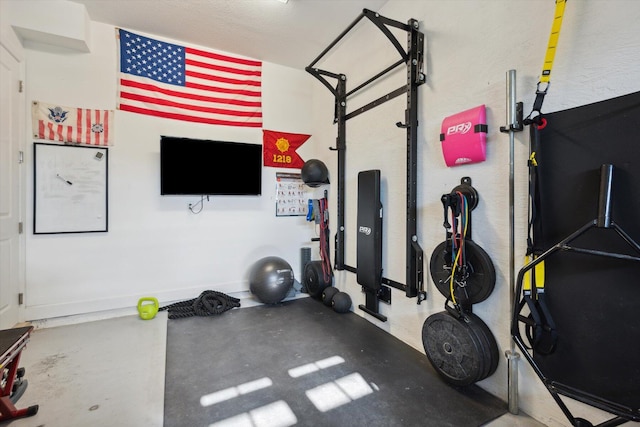 view of exercise room