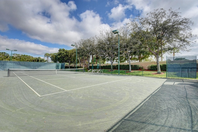 view of tennis court