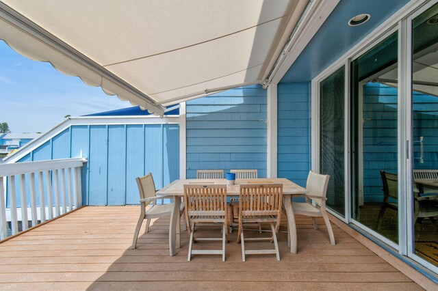 view of wooden terrace