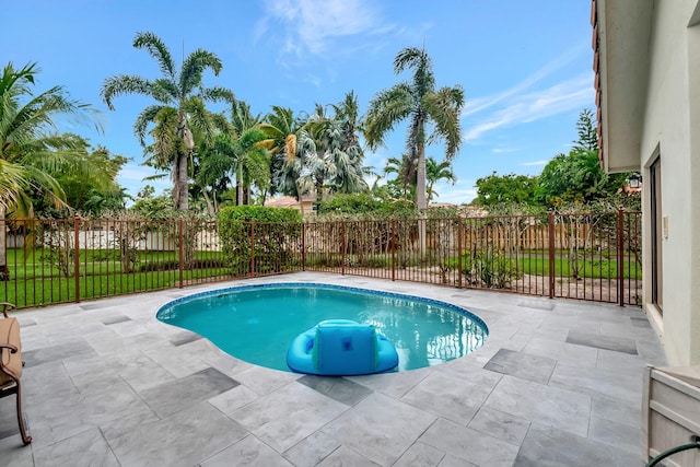 view of pool with a patio