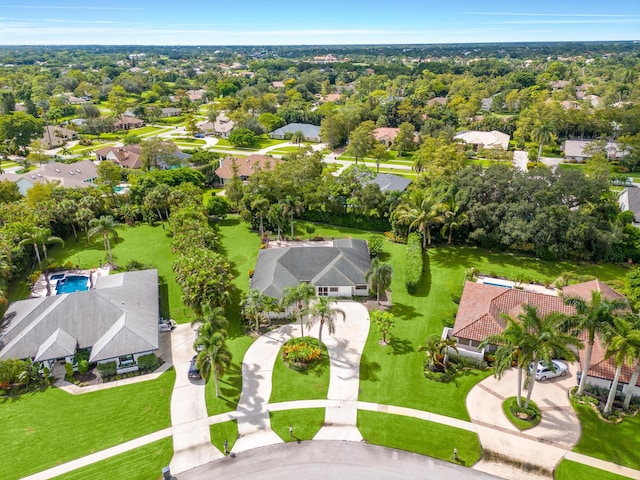 birds eye view of property featuring a residential view