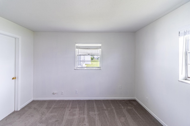 carpeted spare room with a healthy amount of sunlight