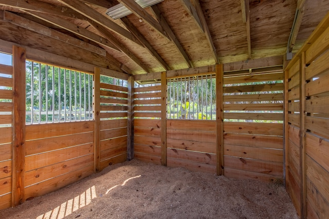 view of horse barn