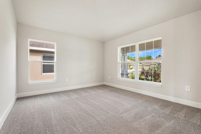 view of carpeted empty room