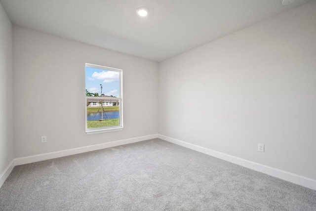 view of carpeted empty room