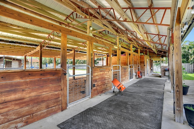 view of stable