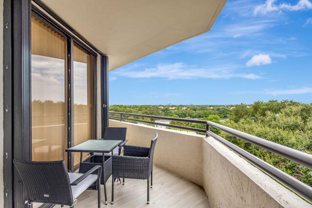 view of balcony