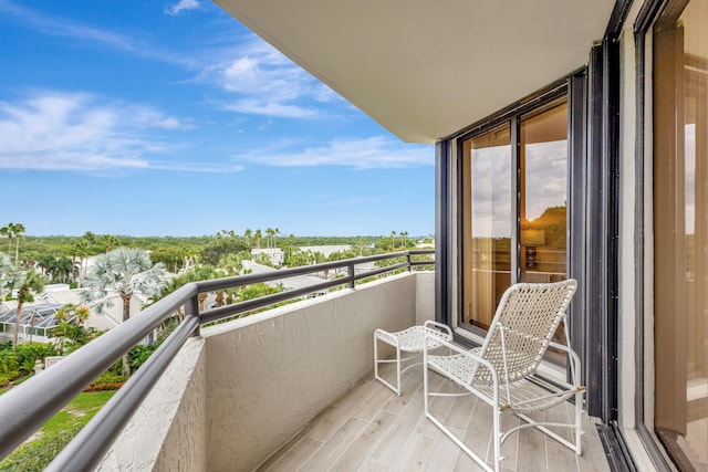 view of balcony