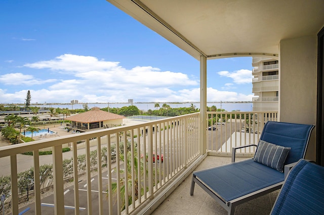 view of balcony