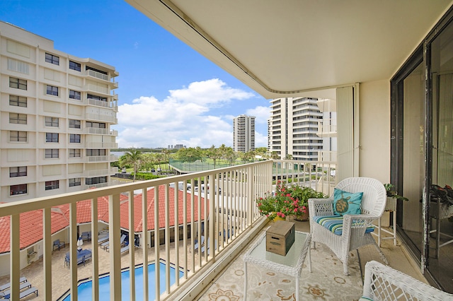 view of balcony