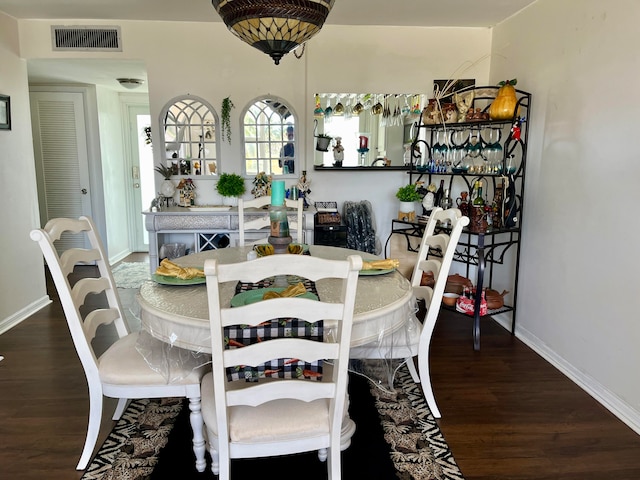 dining room featuring hardwood / wood-style floors